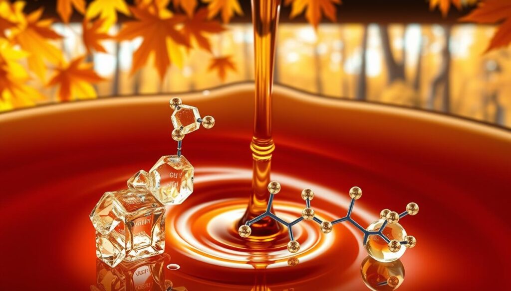 Maple Syrup Flavor Compounds Illustration