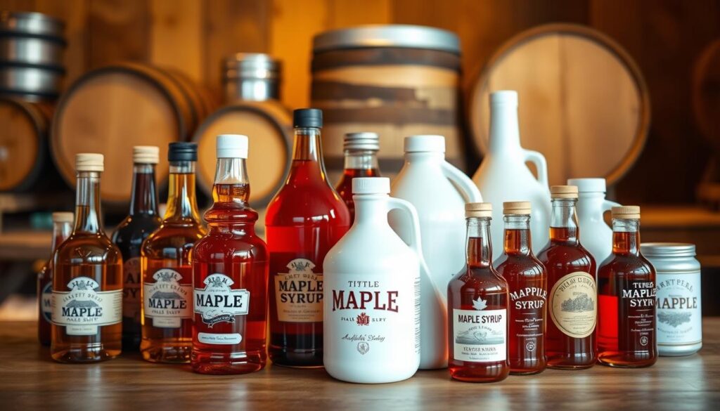 Maple Syrup Packaging Varieties