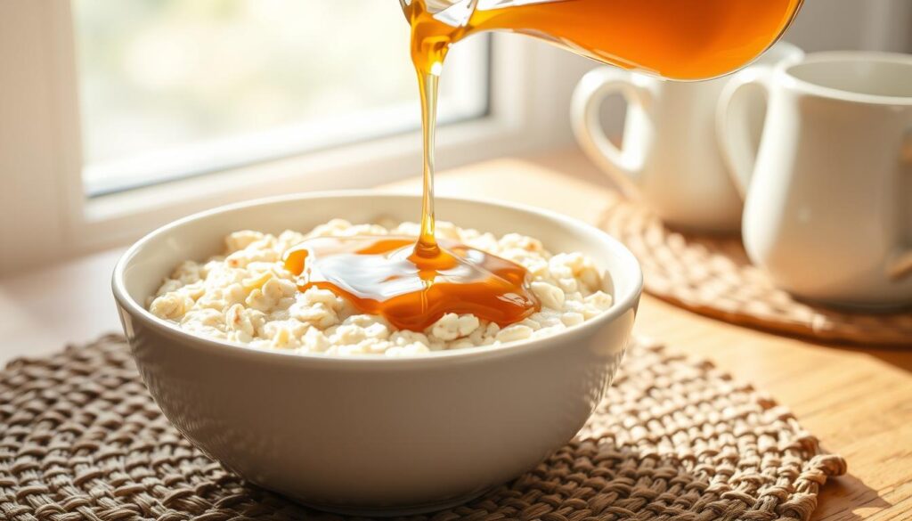 Maple Syrup in Hot Cereal