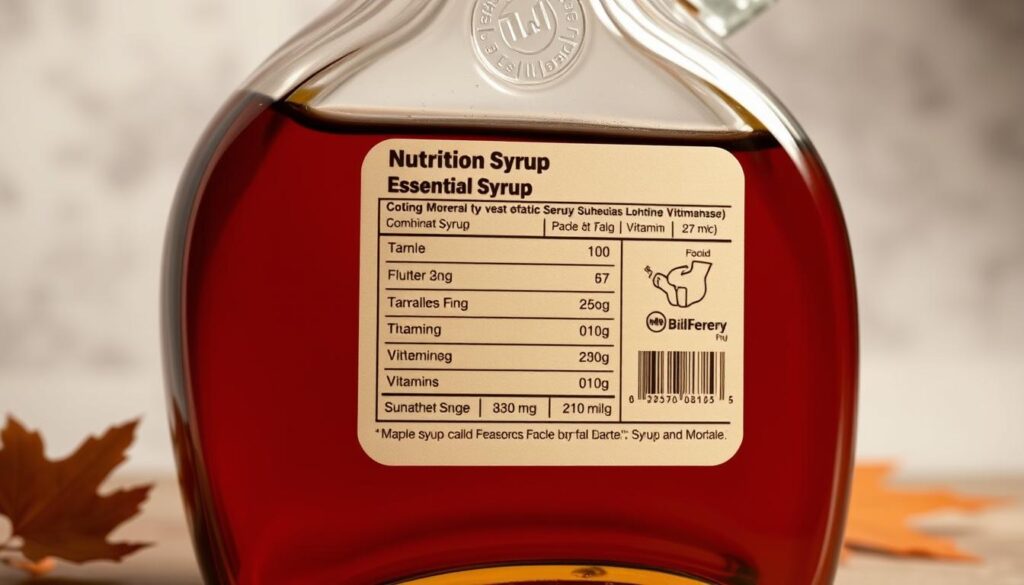 Nutritional Information Maple Syrup Minerals