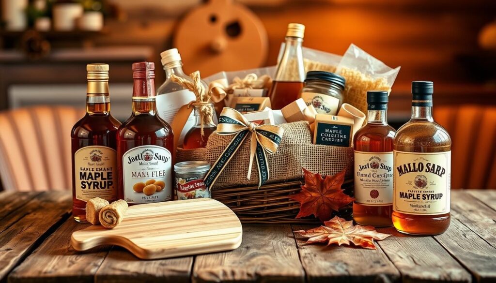 Gourmet Food Gifts Maple Syrup Basket Gourmet Food Gifts Maple Syrup Basket