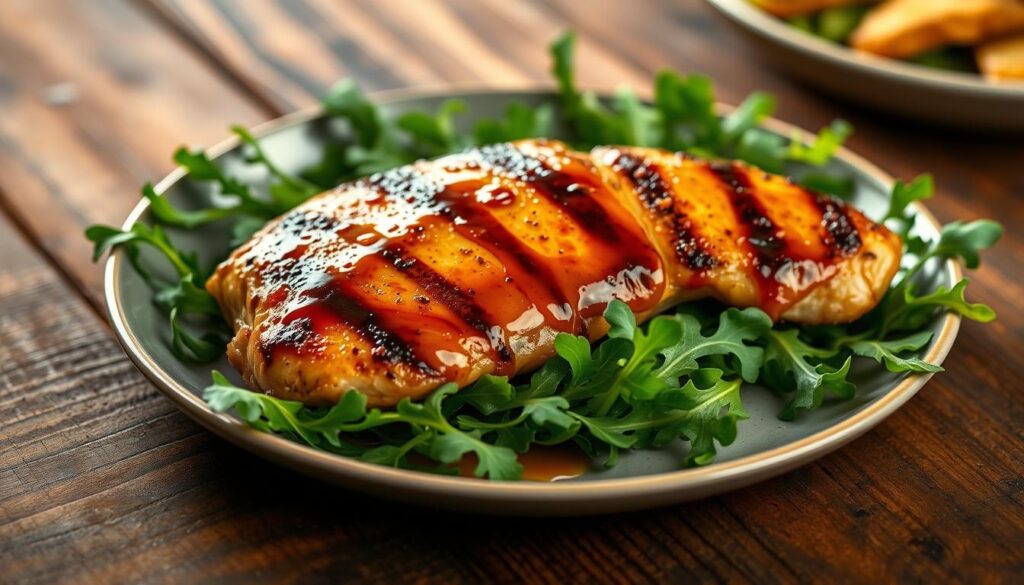 Maple Mustard Glaze Protein Preparation