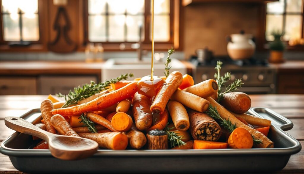 Maple Roasted Vegetables Preparation Maple Roasted Vegetables Preparation