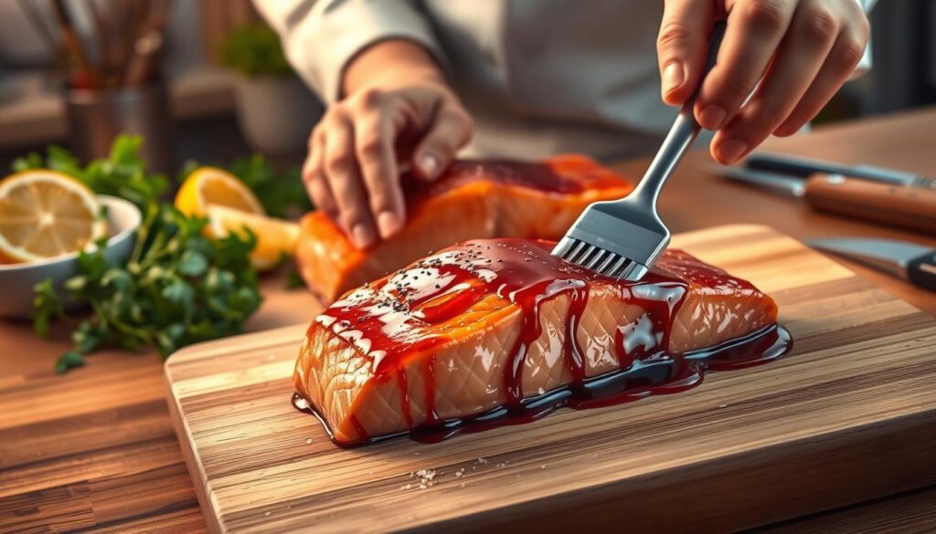 Maple Salmon Preparation Steps