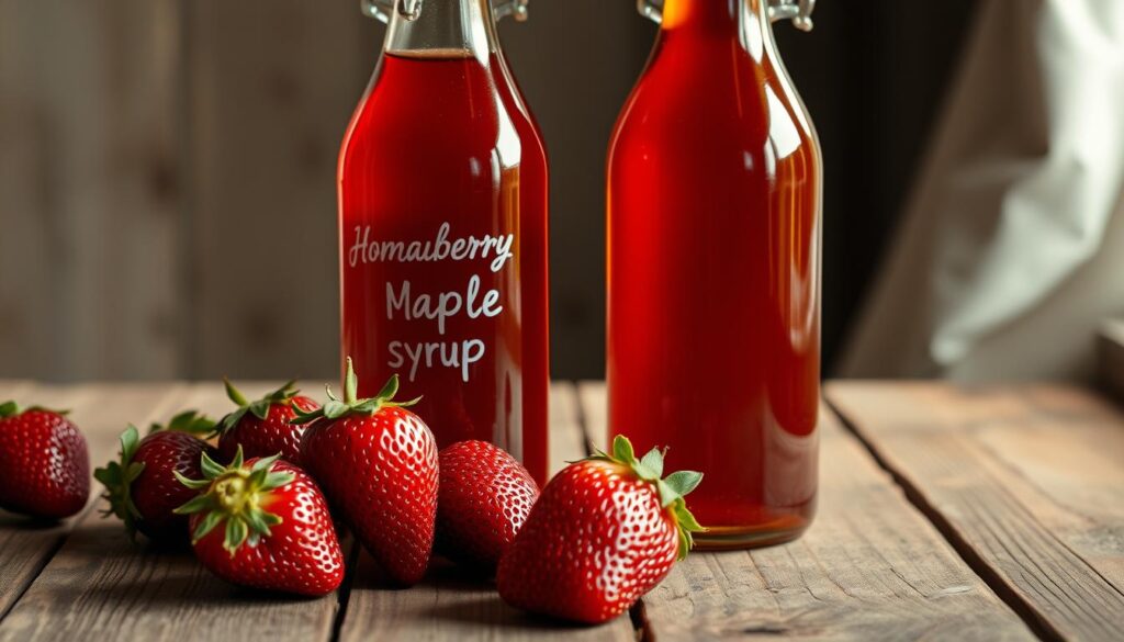 Fresh Strawberry Maple Syrup Comparison