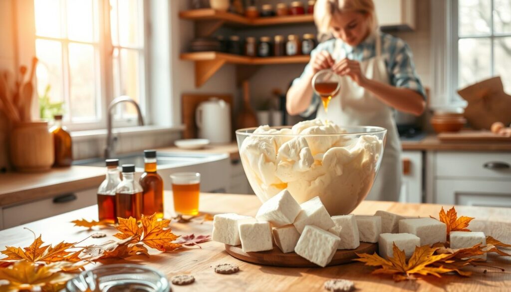 Maple Marshmallow Making Process Maple Marshmallow Making Process