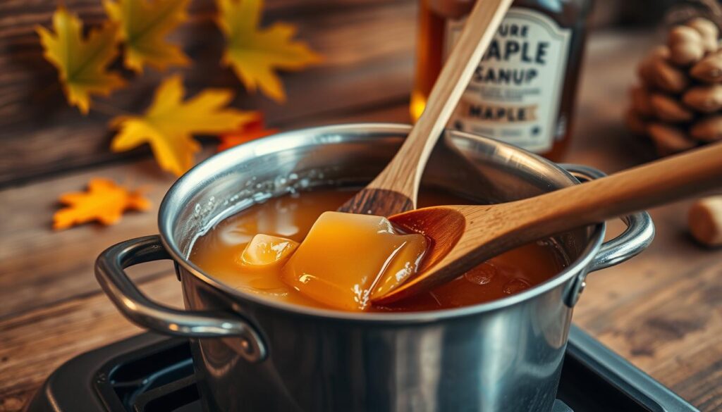 Maple Syrup Candy Making Process