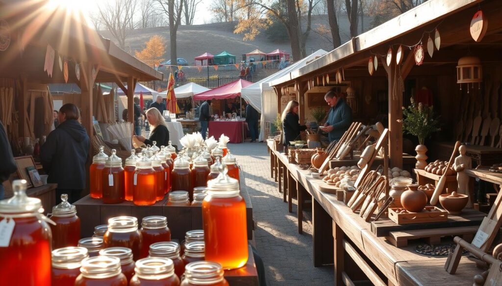 Maple Syrup Vendors Craft Display
