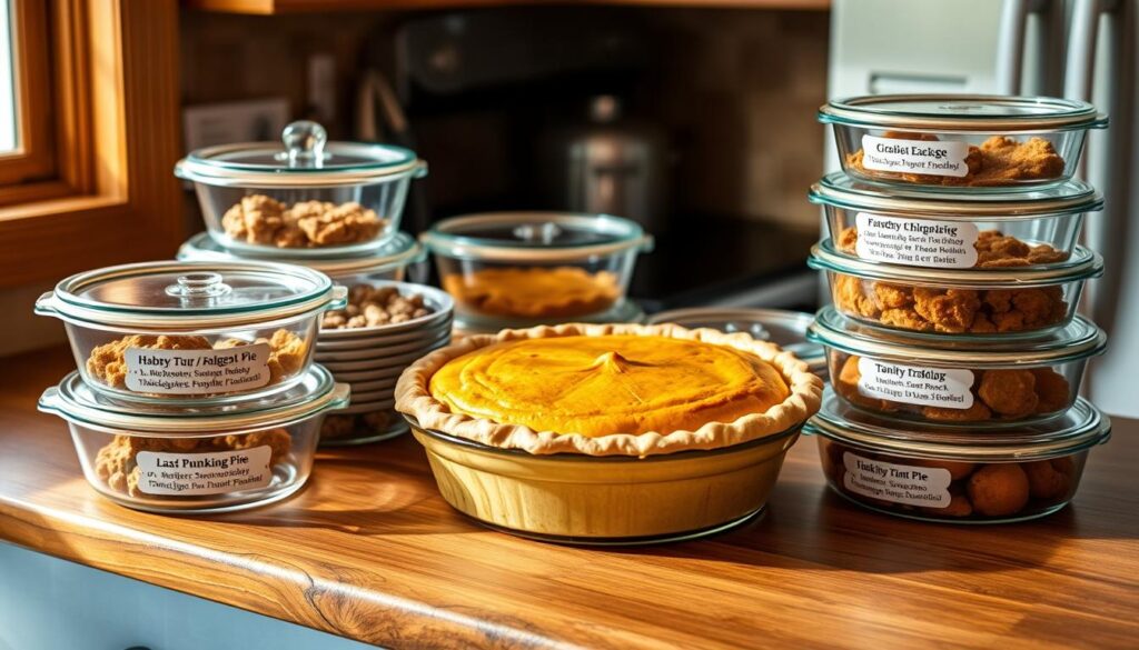 Thanksgiving pumpkin pie storage tips