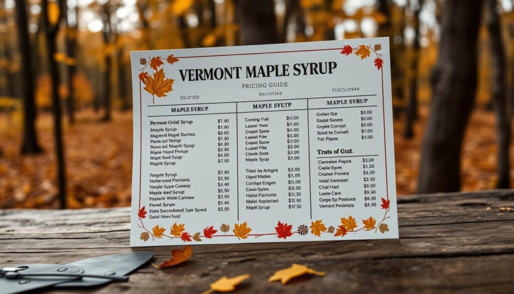 Vermont Maple Syrup Pricing Guide