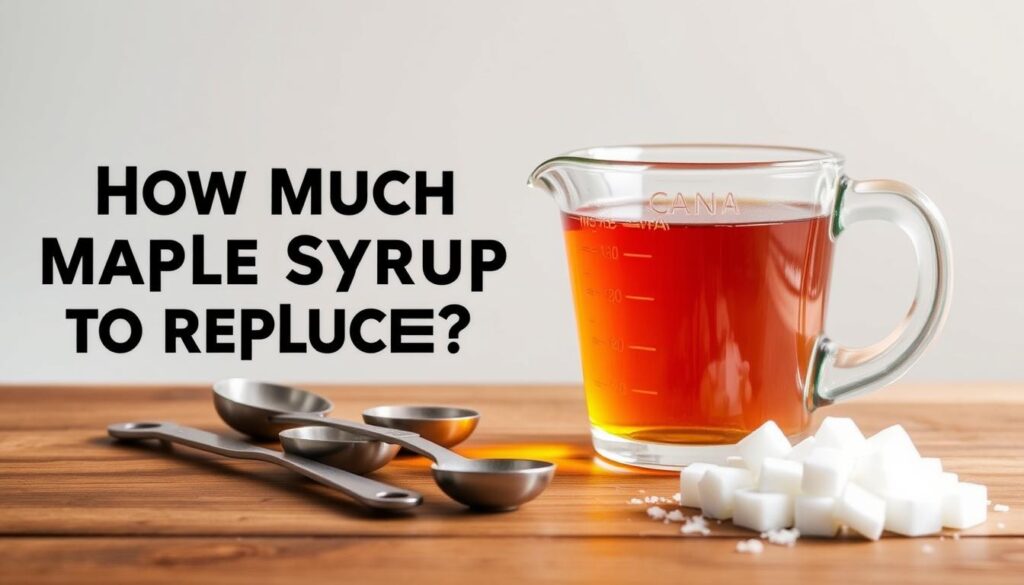 how much maple syrup to replace sugar