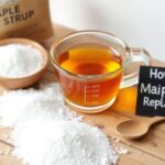 how much maple syrup to replace sugar