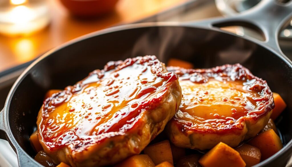 maple syrup pork chops
